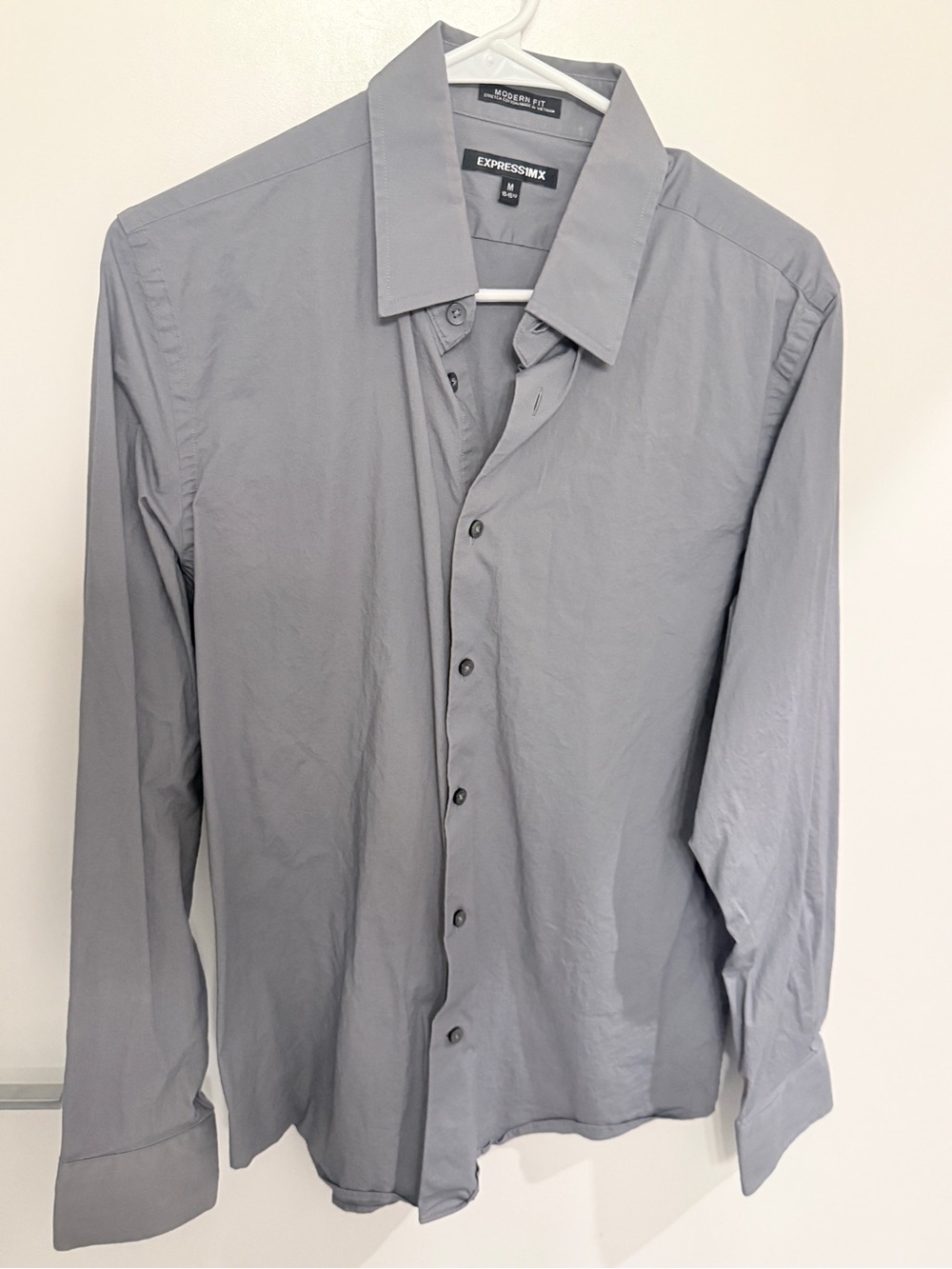 Express Men’s Dress Shirt in Light Gray